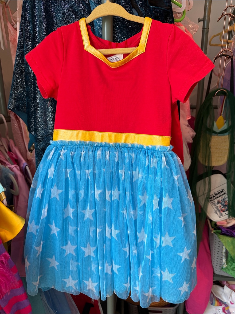 Taylor Joelle Wonder Woman Tulle Kids Costume Dress
